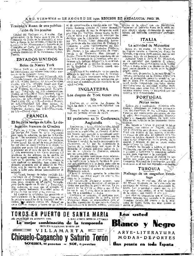 ABC SEVILLA 22-08-1930 página 28