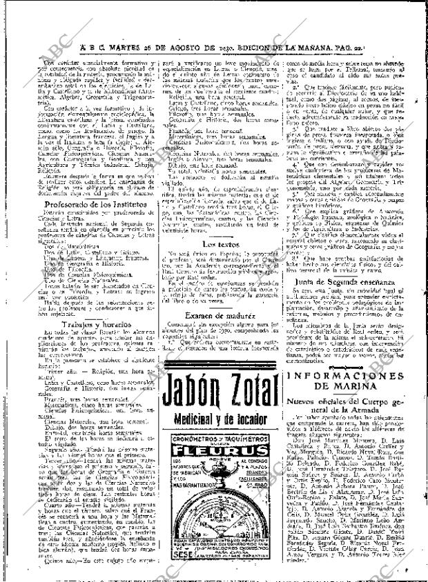 ABC MADRID 26-08-1930 página 22