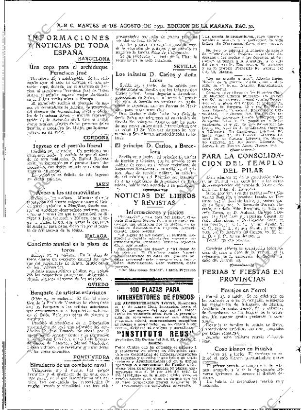 ABC MADRID 26-08-1930 página 30