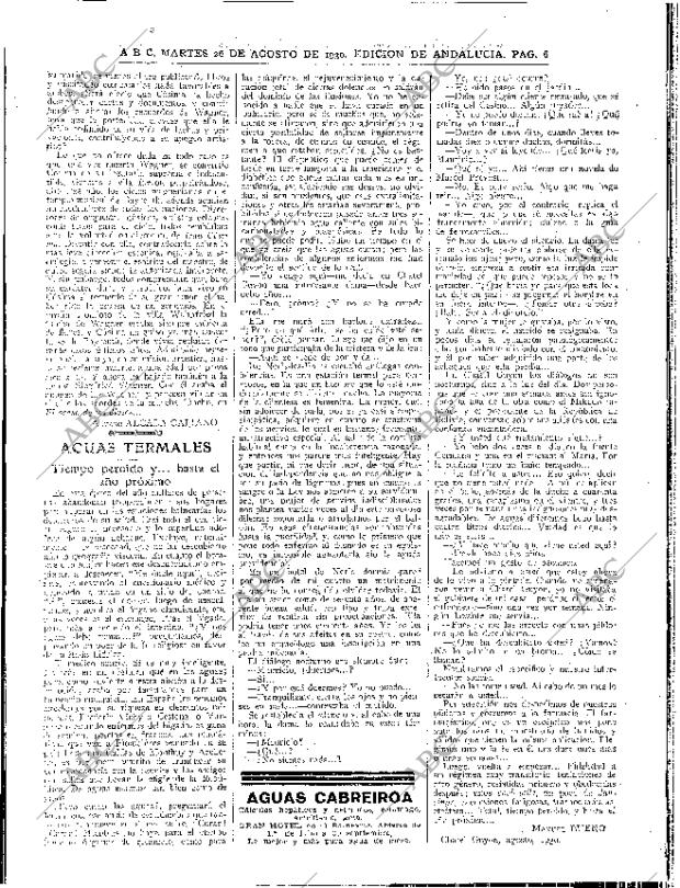 ABC SEVILLA 26-08-1930 página 6