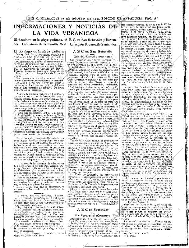 ABC SEVILLA 27-08-1930 página 18