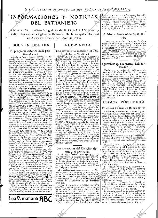 ABC MADRID 28-08-1930 página 23