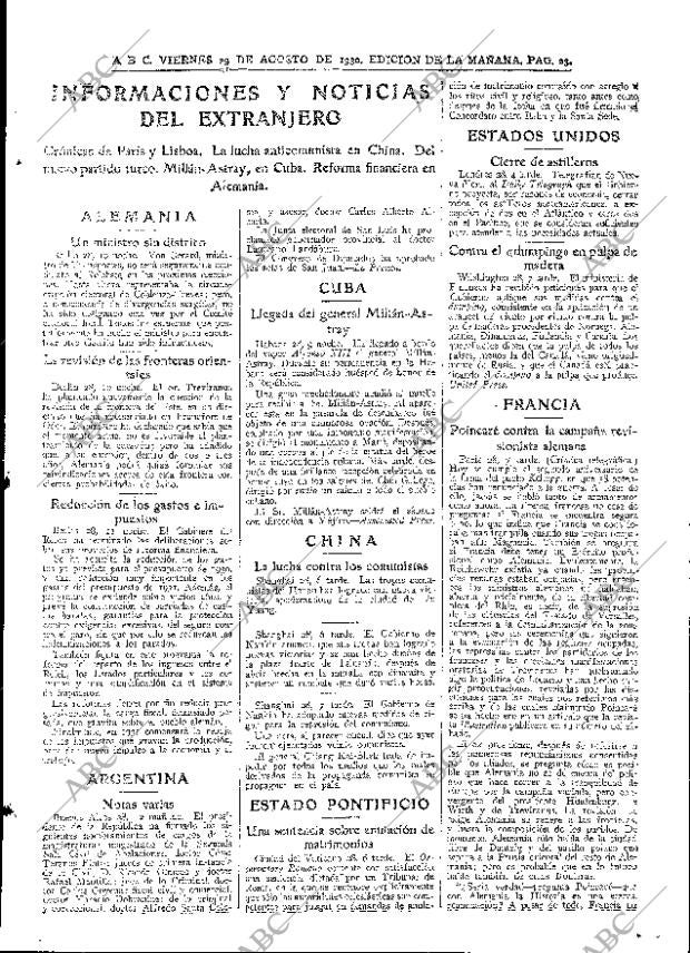 ABC MADRID 29-08-1930 página 23