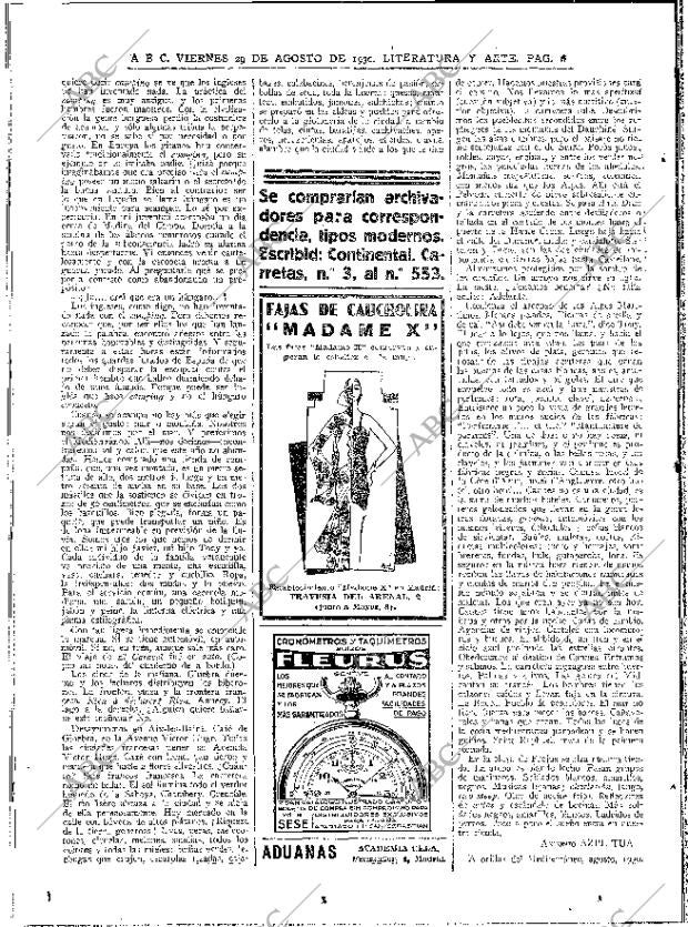 ABC MADRID 29-08-1930 página 6