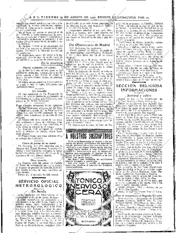 ABC SEVILLA 29-08-1930 página 20