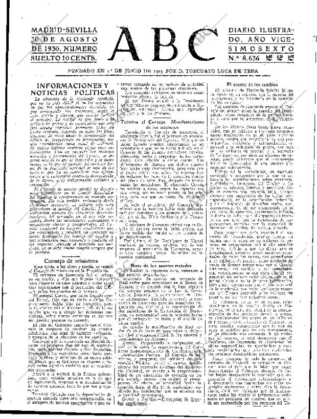 ABC SEVILLA 30-08-1930 página 15