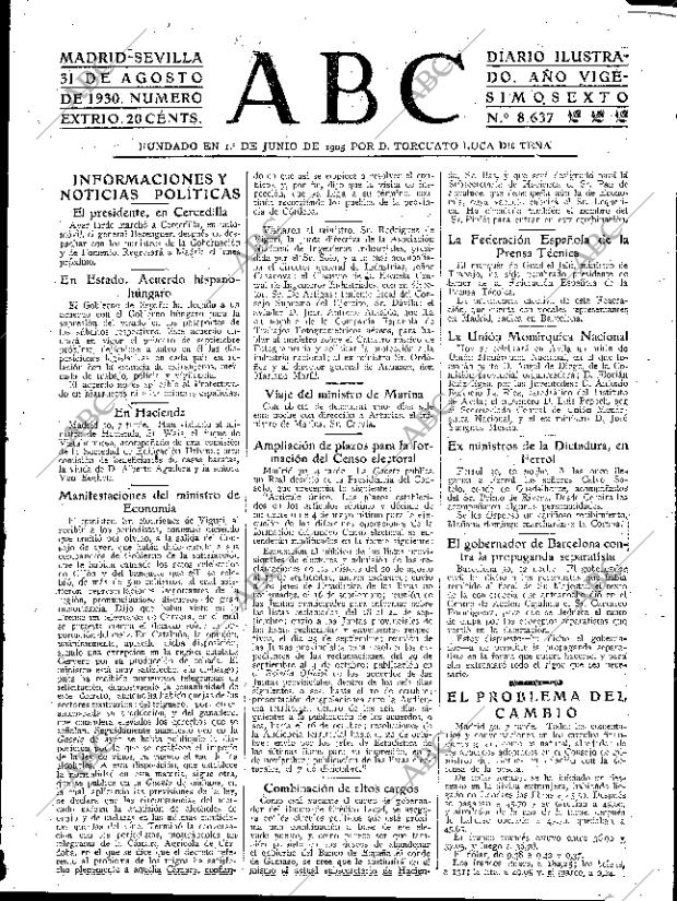 ABC SEVILLA 31-08-1930 página 21