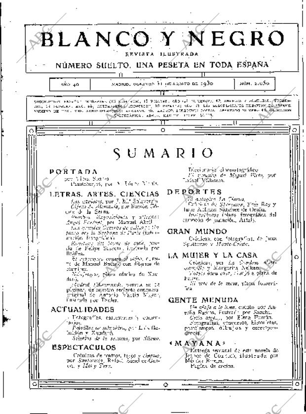 BLANCO Y NEGRO MADRID 31-08-1930 página 3