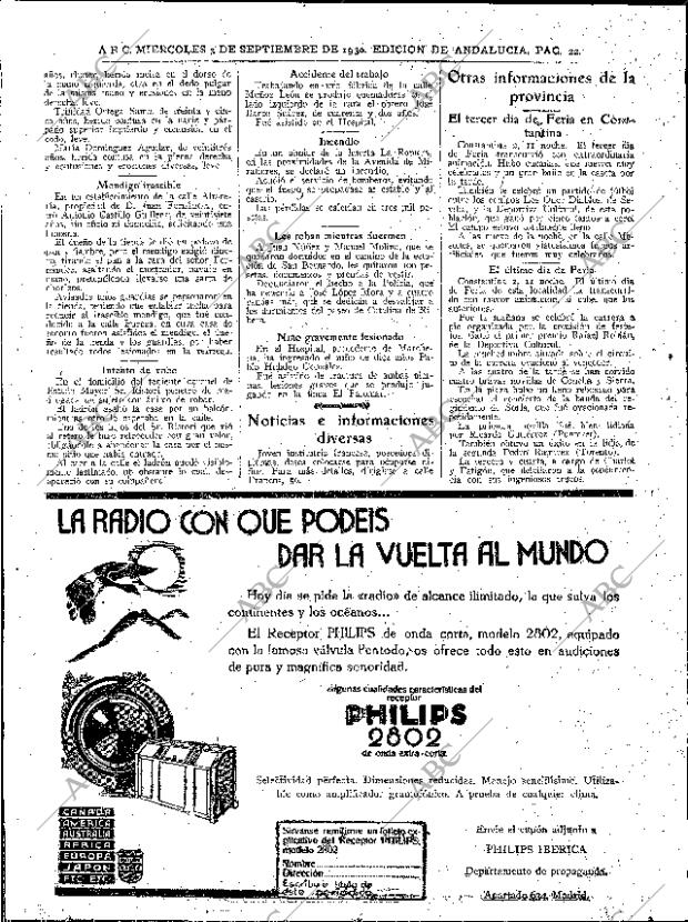 ABC SEVILLA 03-09-1930 página 22