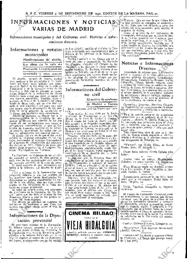 ABC MADRID 05-09-1930 página 21