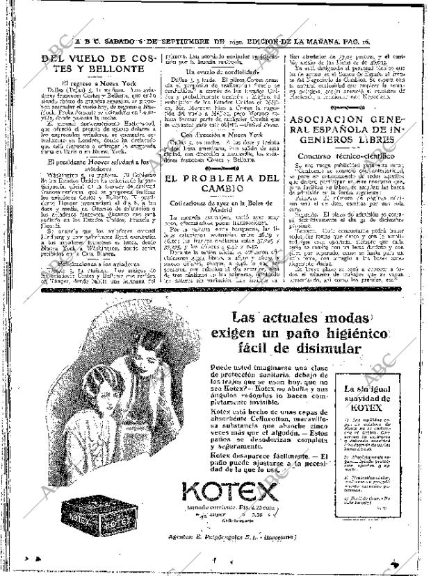 ABC MADRID 06-09-1930 página 16