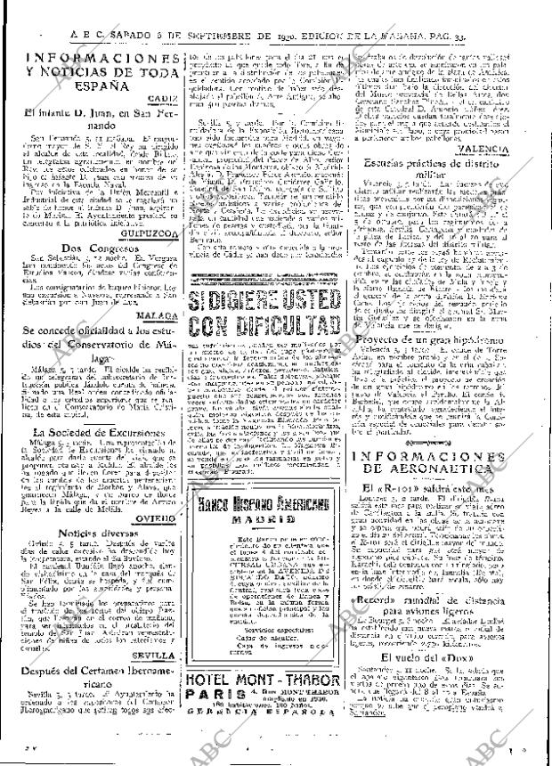 ABC MADRID 06-09-1930 página 33