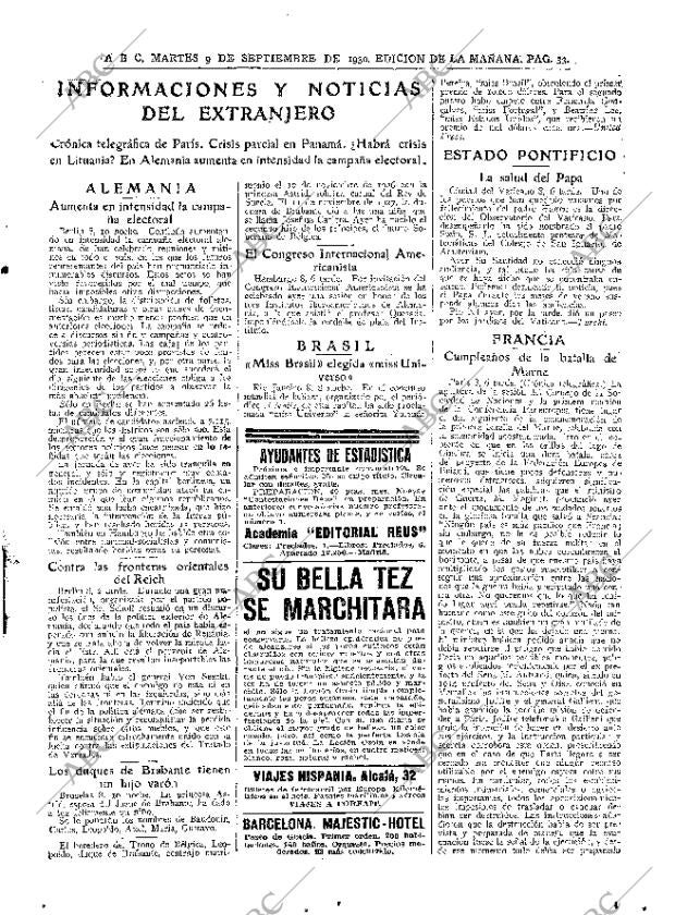 ABC MADRID 09-09-1930 página 33