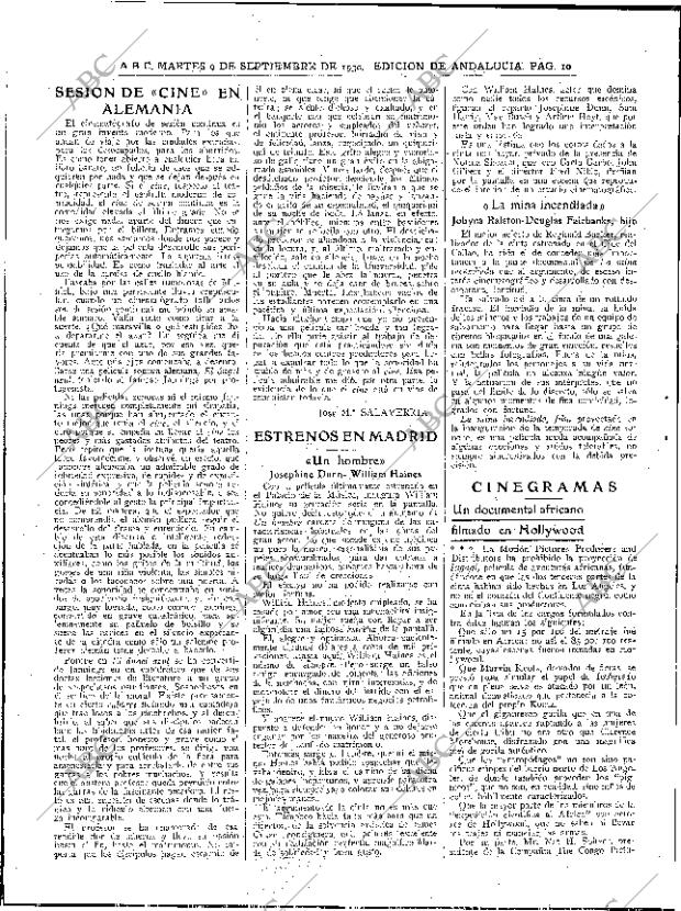 ABC SEVILLA 09-09-1930 página 10