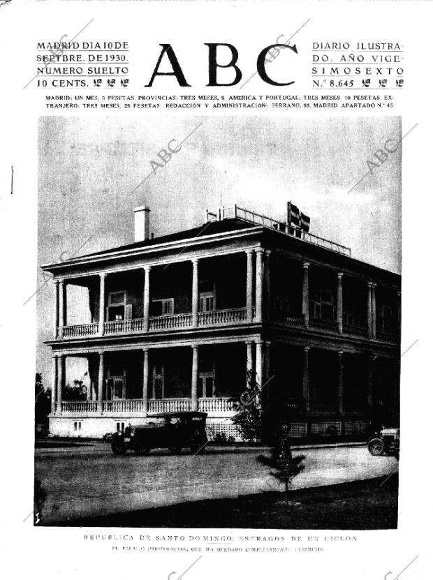 ABC MADRID 10-09-1930 página 1