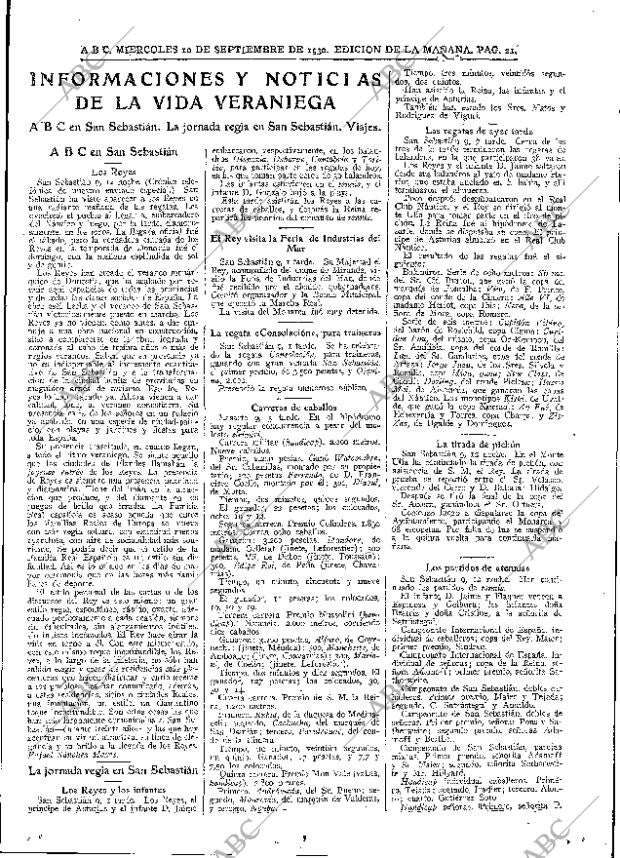 ABC MADRID 10-09-1930 página 21