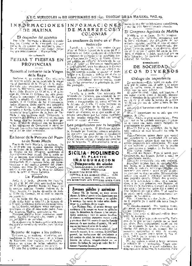 ABC MADRID 10-09-1930 página 23