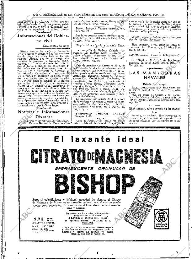 ABC MADRID 10-09-1930 página 26
