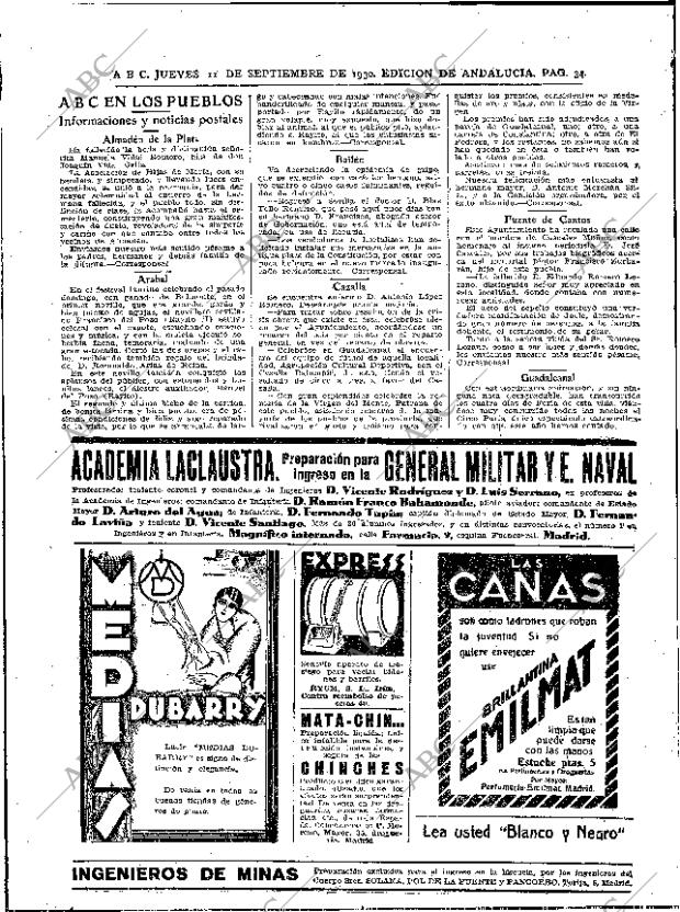 ABC SEVILLA 11-09-1930 página 34