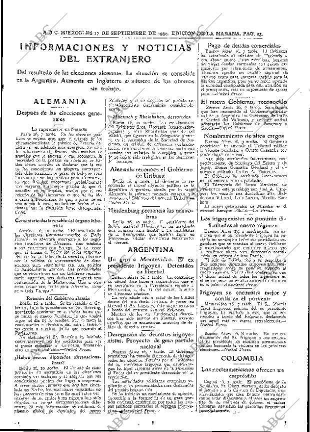 ABC MADRID 17-09-1930 página 23