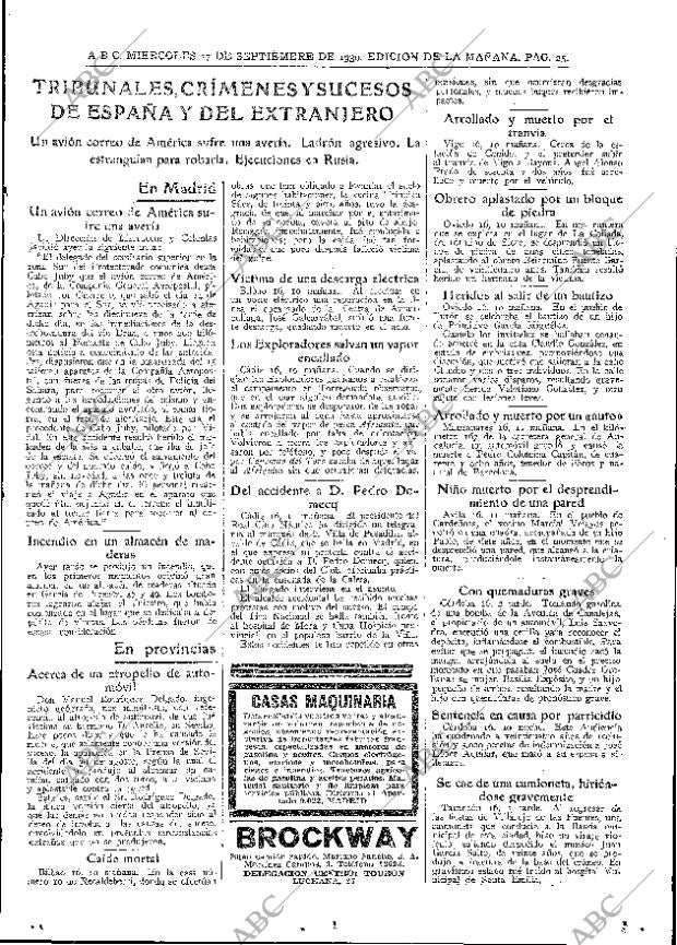 ABC MADRID 17-09-1930 página 25