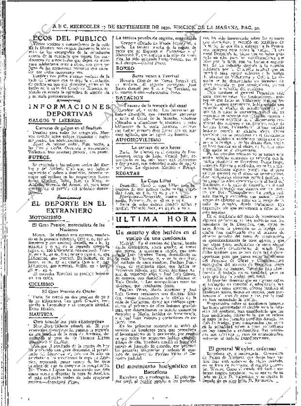 ABC MADRID 17-09-1930 página 30