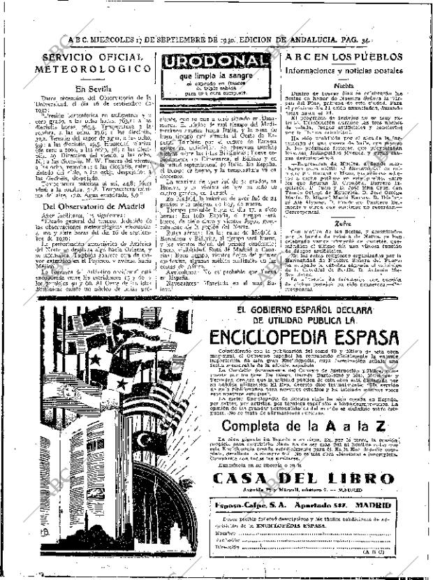 ABC SEVILLA 17-09-1930 página 34