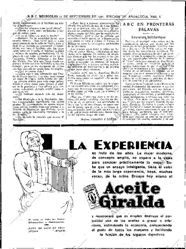 ABC SEVILLA 17-09-1930 página 6