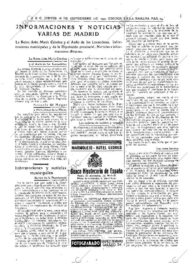 ABC MADRID 18-09-1930 página 23
