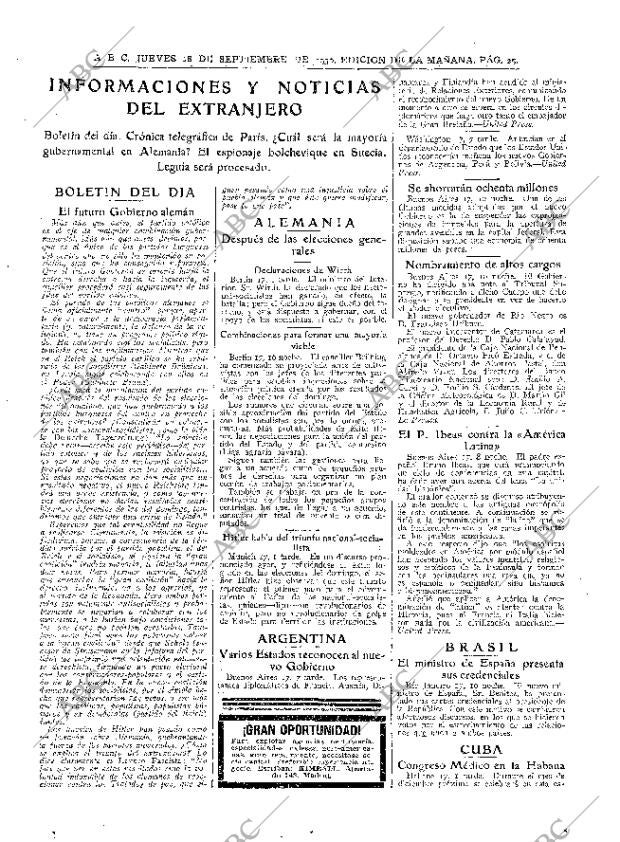 ABC MADRID 18-09-1930 página 25
