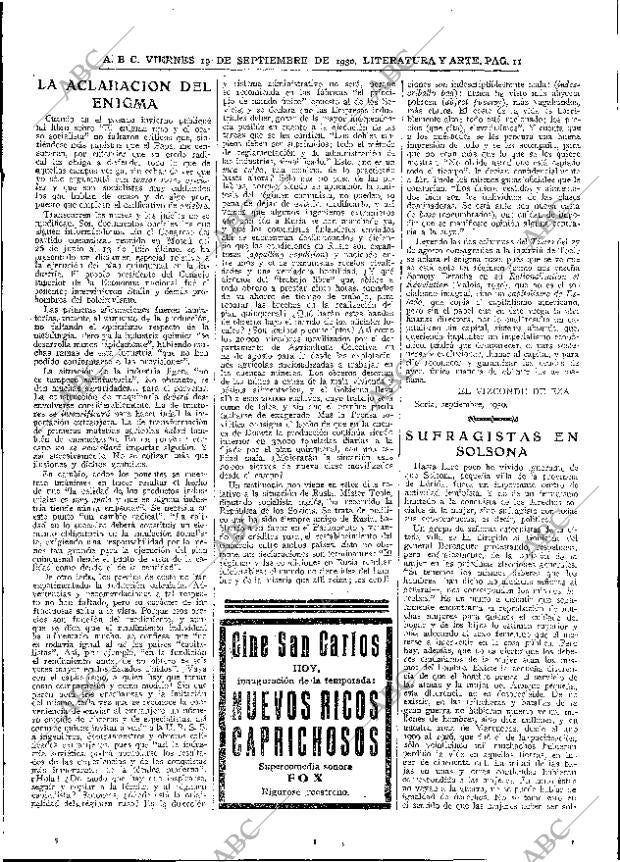 ABC MADRID 19-09-1930 página 11