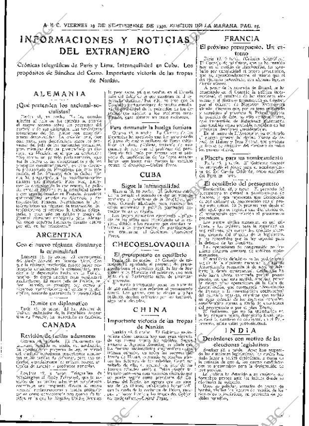 ABC MADRID 19-09-1930 página 25