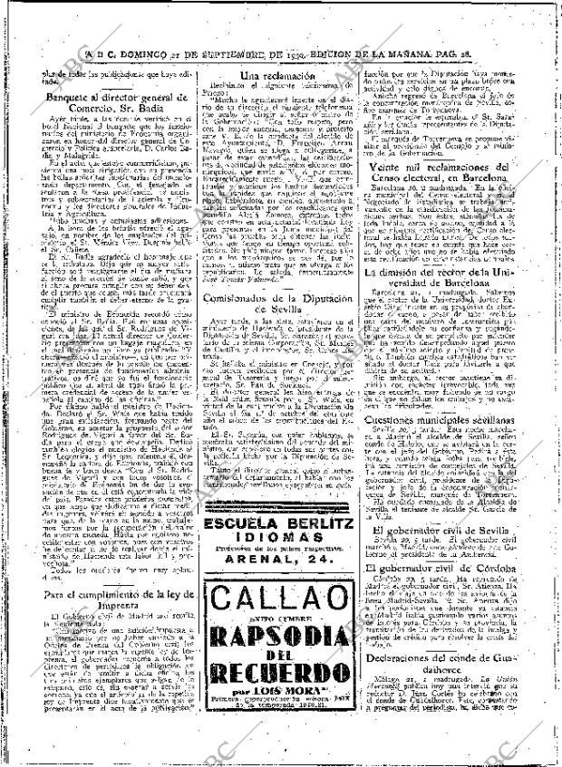 ABC MADRID 21-09-1930 página 28