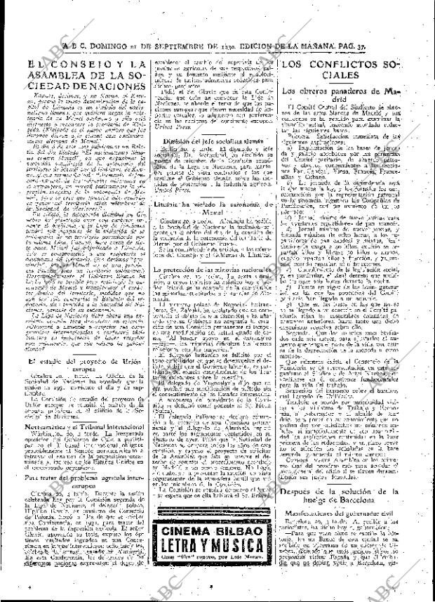 ABC MADRID 21-09-1930 página 37
