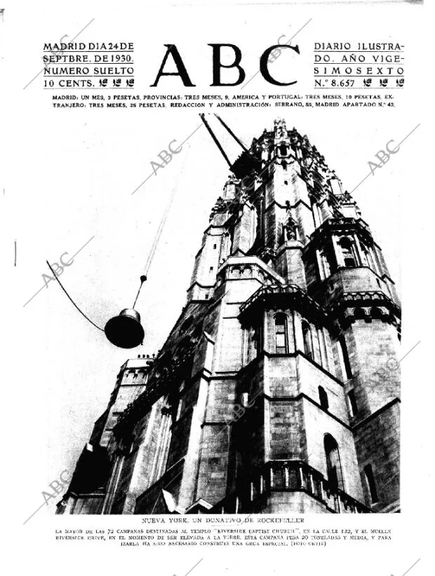 ABC MADRID 24-09-1930 página 1