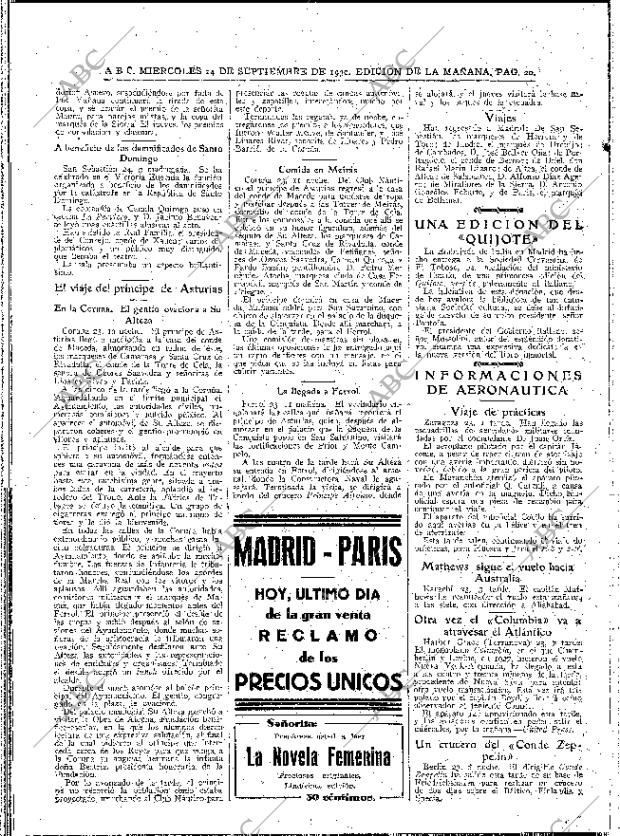 ABC MADRID 24-09-1930 página 20