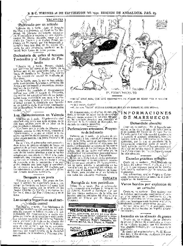 ABC SEVILLA 26-09-1930 página 23