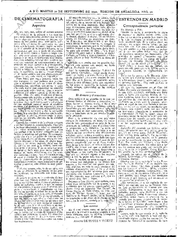 ABC SEVILLA 30-09-1930 página 10