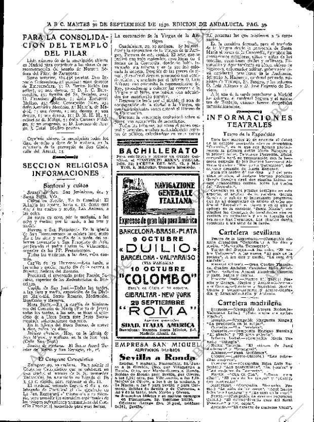 ABC SEVILLA 30-09-1930 página 39