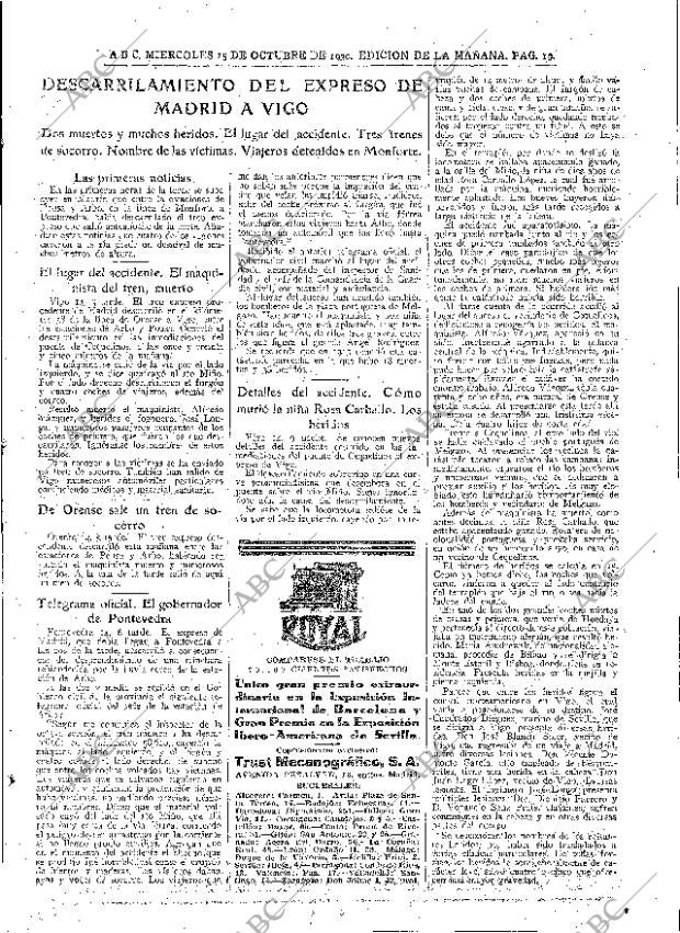 ABC MADRID 15-10-1930 página 19