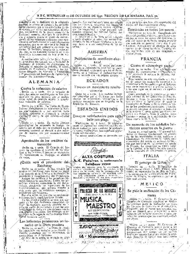 ABC MADRID 15-10-1930 página 30