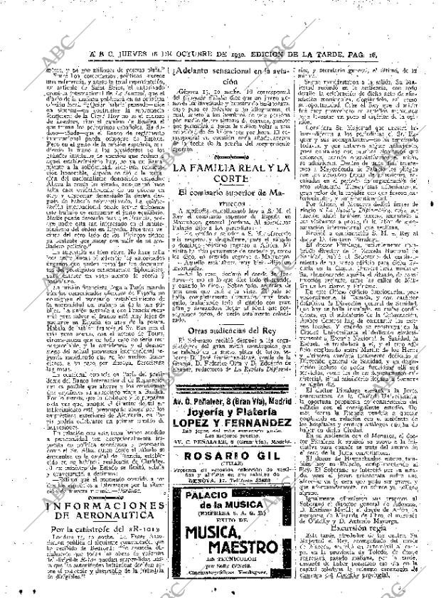 ABC MADRID 16-10-1930 página 16