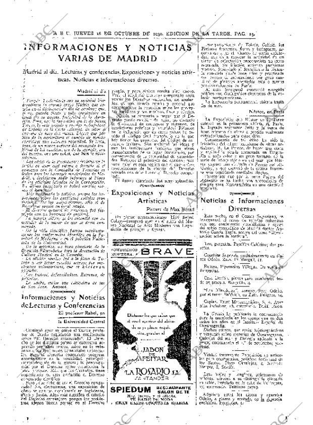 ABC MADRID 16-10-1930 página 23