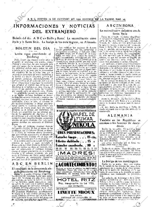 ABC MADRID 16-10-1930 página 25