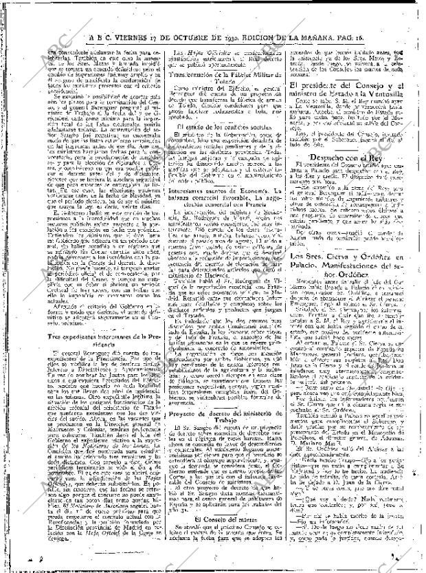 ABC MADRID 17-10-1930 página 16