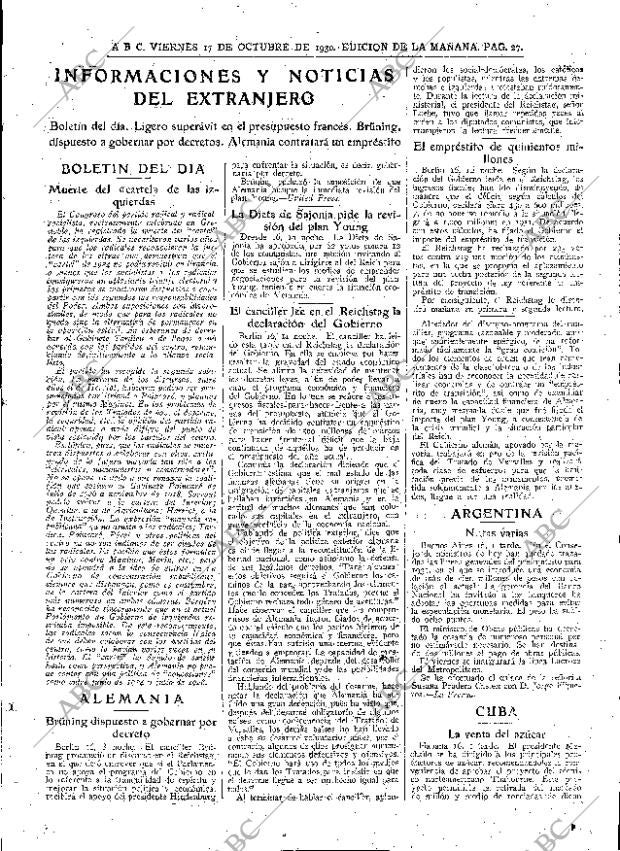 ABC MADRID 17-10-1930 página 27