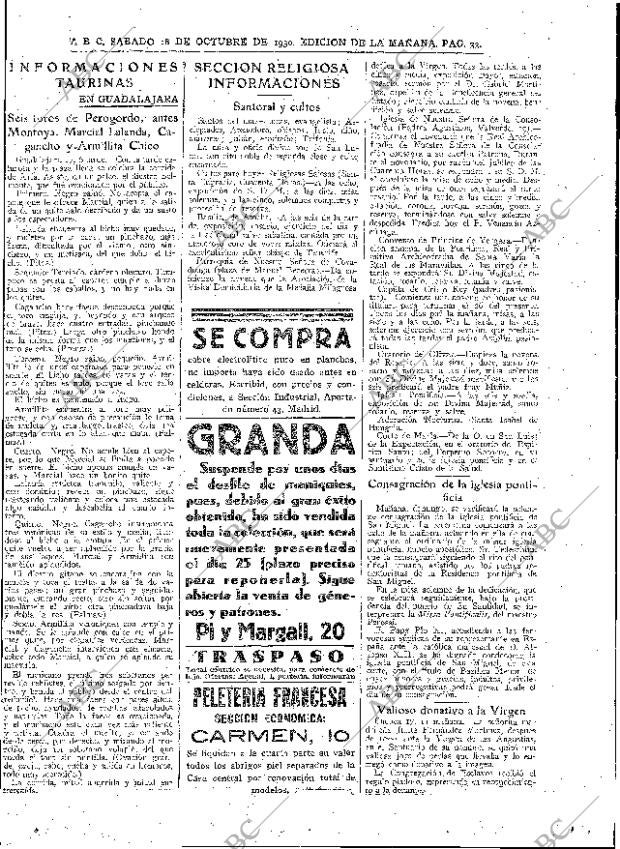 ABC MADRID 18-10-1930 página 33