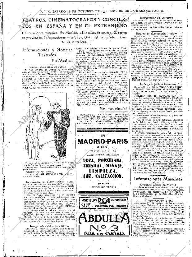 ABC MADRID 18-10-1930 página 36