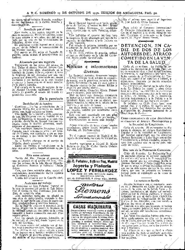 ABC SEVILLA 19-10-1930 página 30