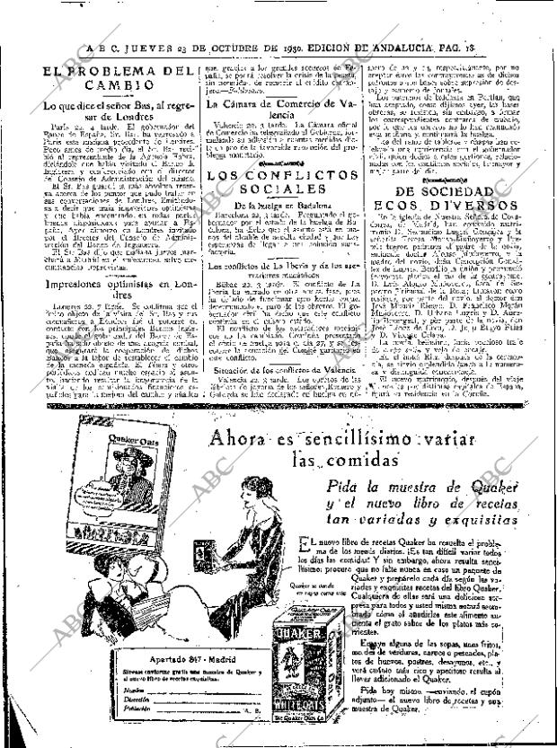 ABC SEVILLA 23-10-1930 página 18